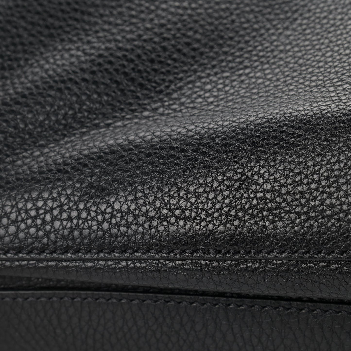 Grained Calfskin Rockstud Backpack Black