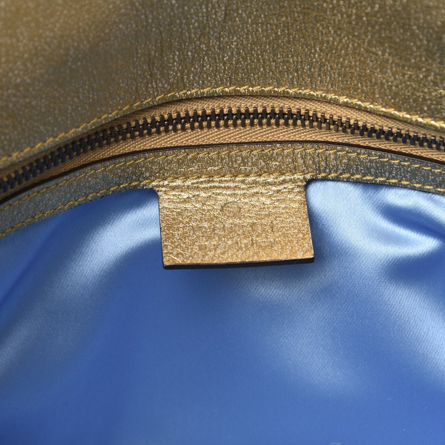 Metallic Calfskin Matelasse Small GG Marmont Shoulder Bag Gold Pink