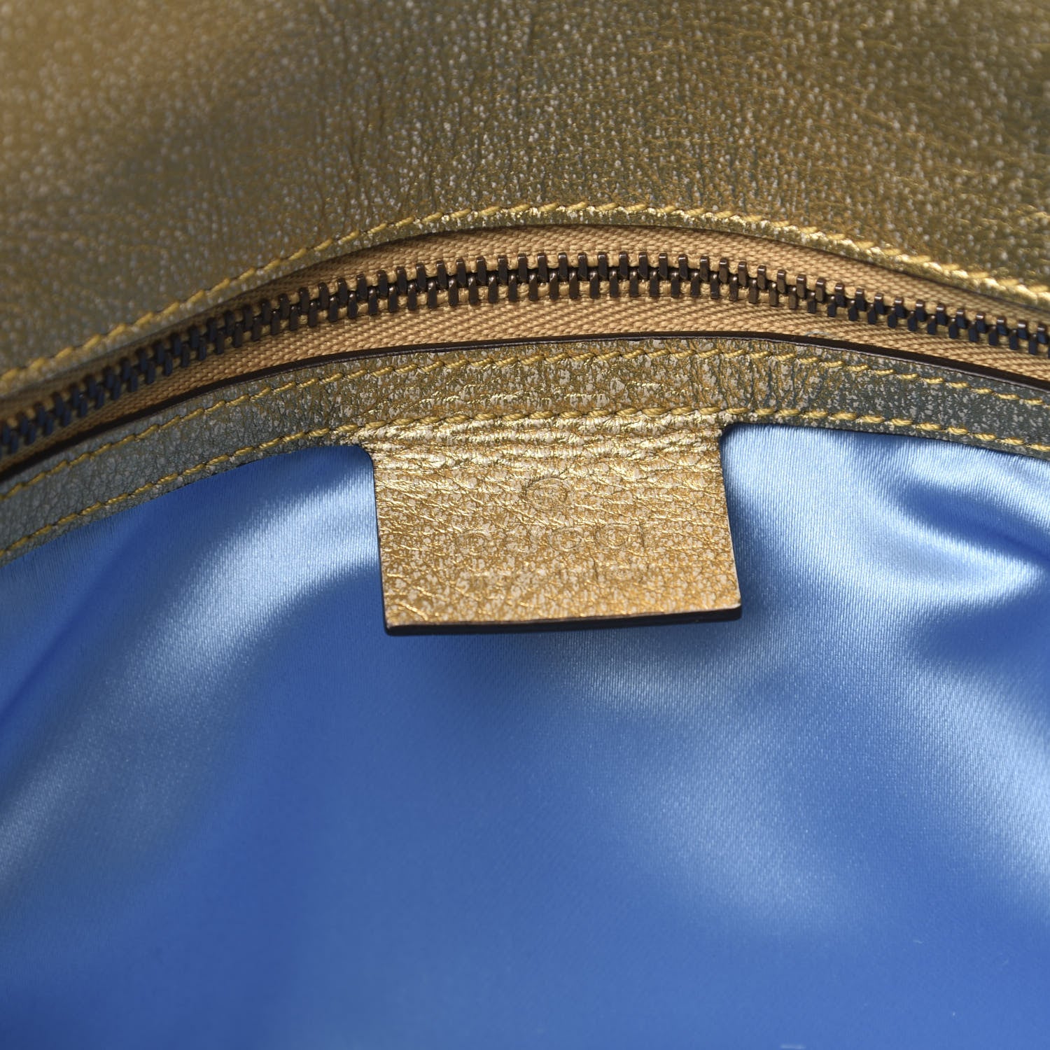 Gucci Metallic Calfskin Matelasse Small GG Marmont Shoulder Bag Gold Pink 6 of 11