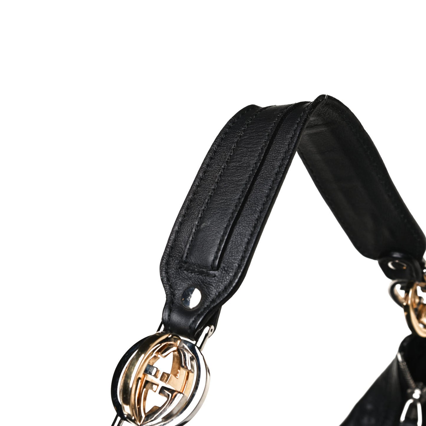 Guccissima Large GG Twins Hobo Black
