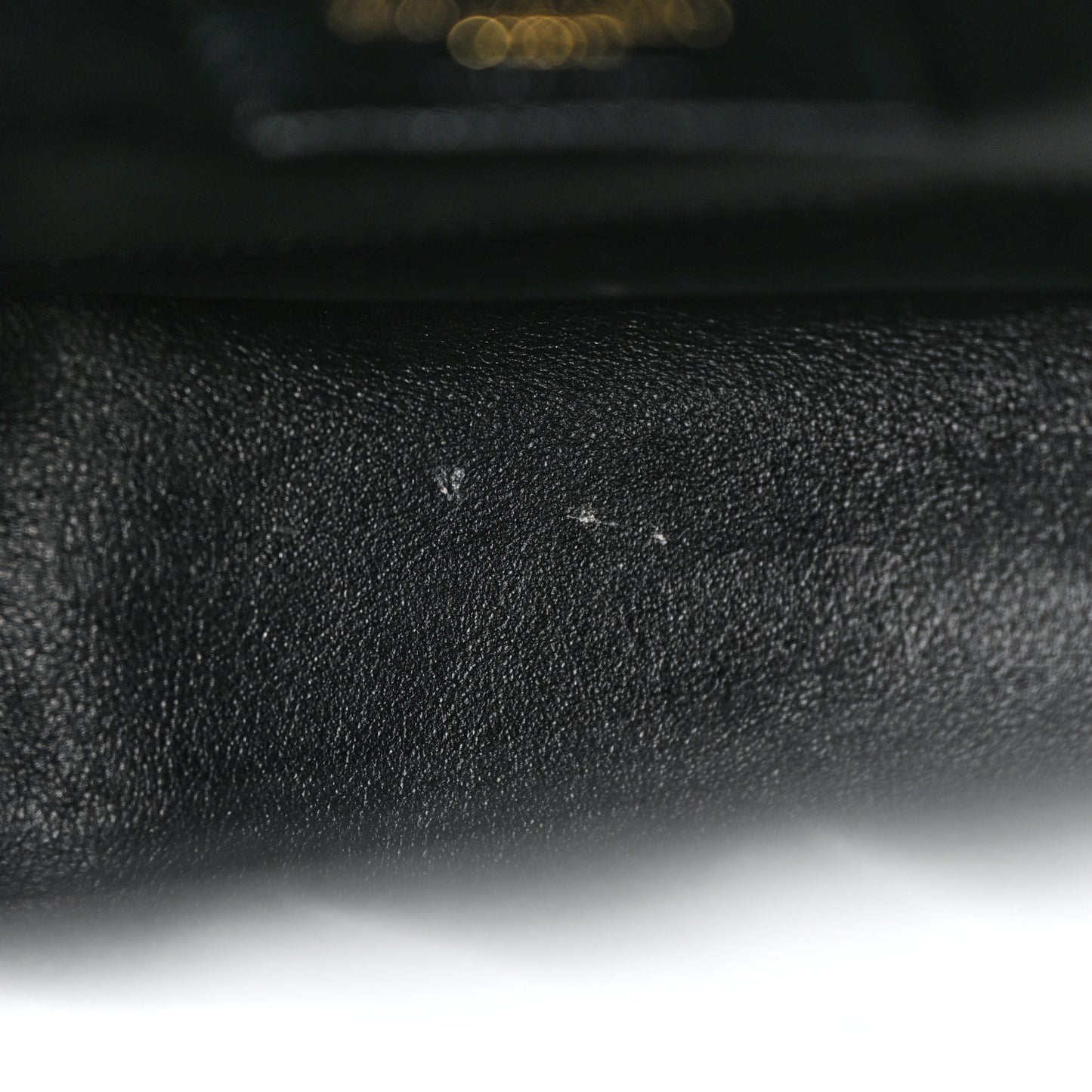Grain De Poudre Matelasse Monogram Medium Vicky Chain Bag Black