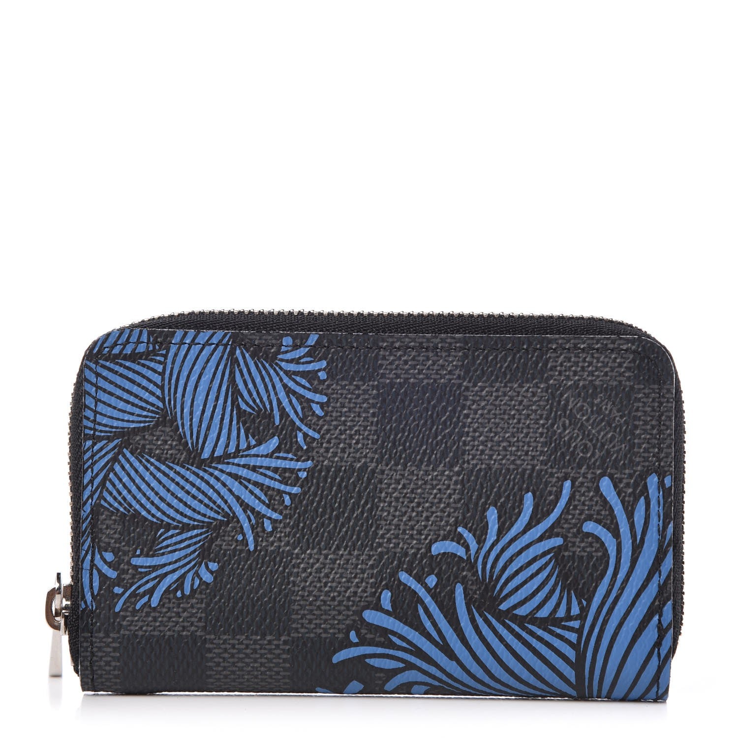 Louis Vuitton Damier Graphite Rope Zippy Coin Purse Blue 1 of 7