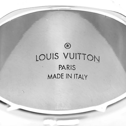 Louis Vuitton Monogram Signet Ring L 60 9 Palladium 4 of 5