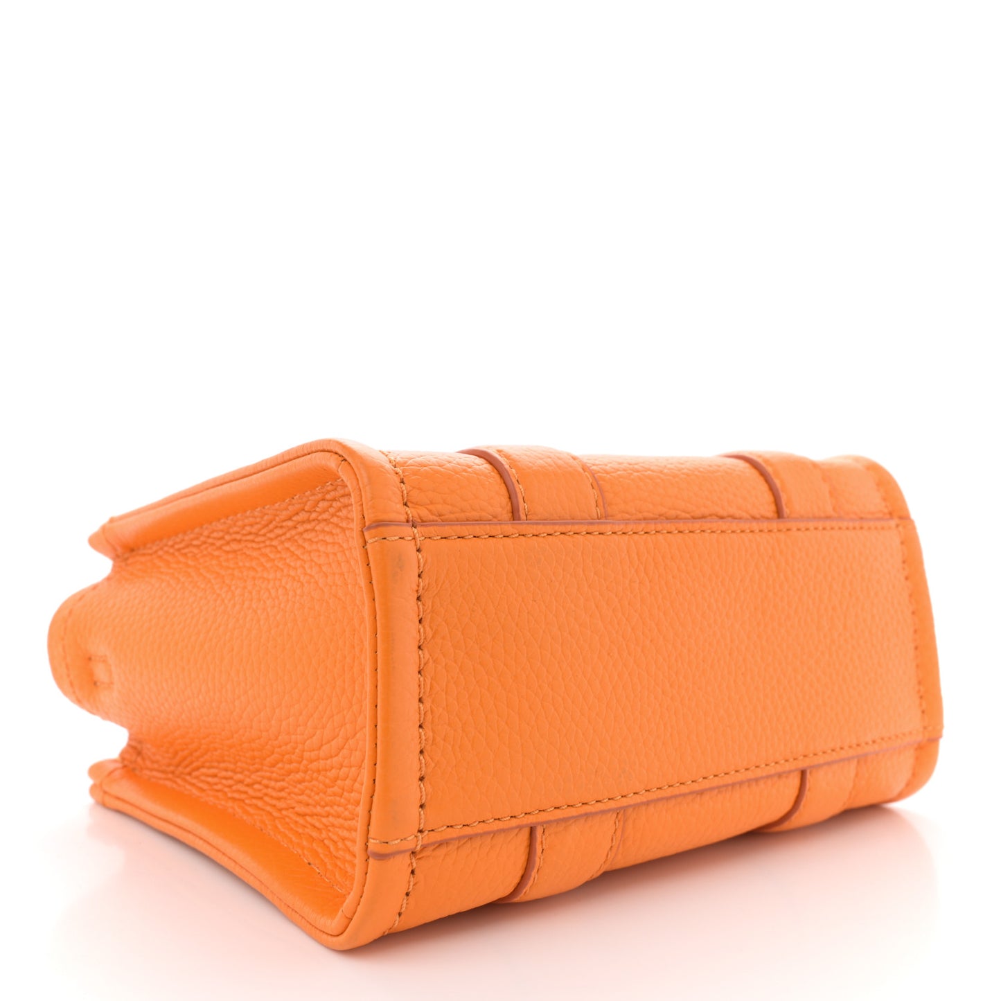 Grained Calfskin Mini The Tote Bag Artisan Gold