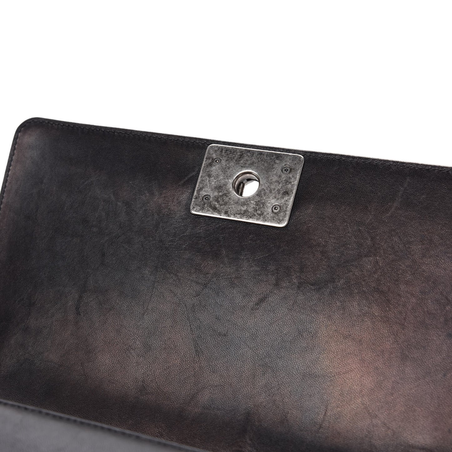 Lambskin Quilted Medium Boy Flap Black