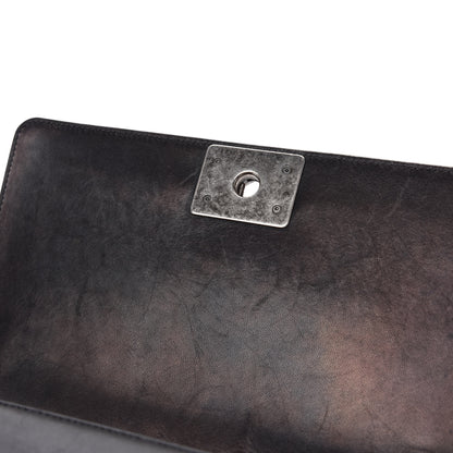 Chanel Lambskin Quilted Medium Boy Flap Black 8 of 14