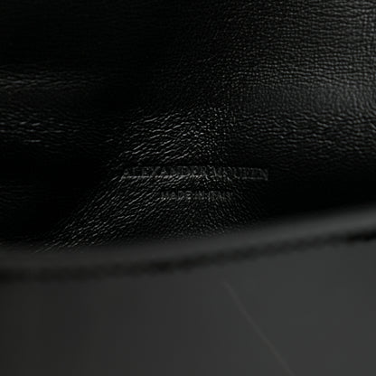 Alexander McQueen Patent Skull Lock Envelope Clutch Black 6 of 8