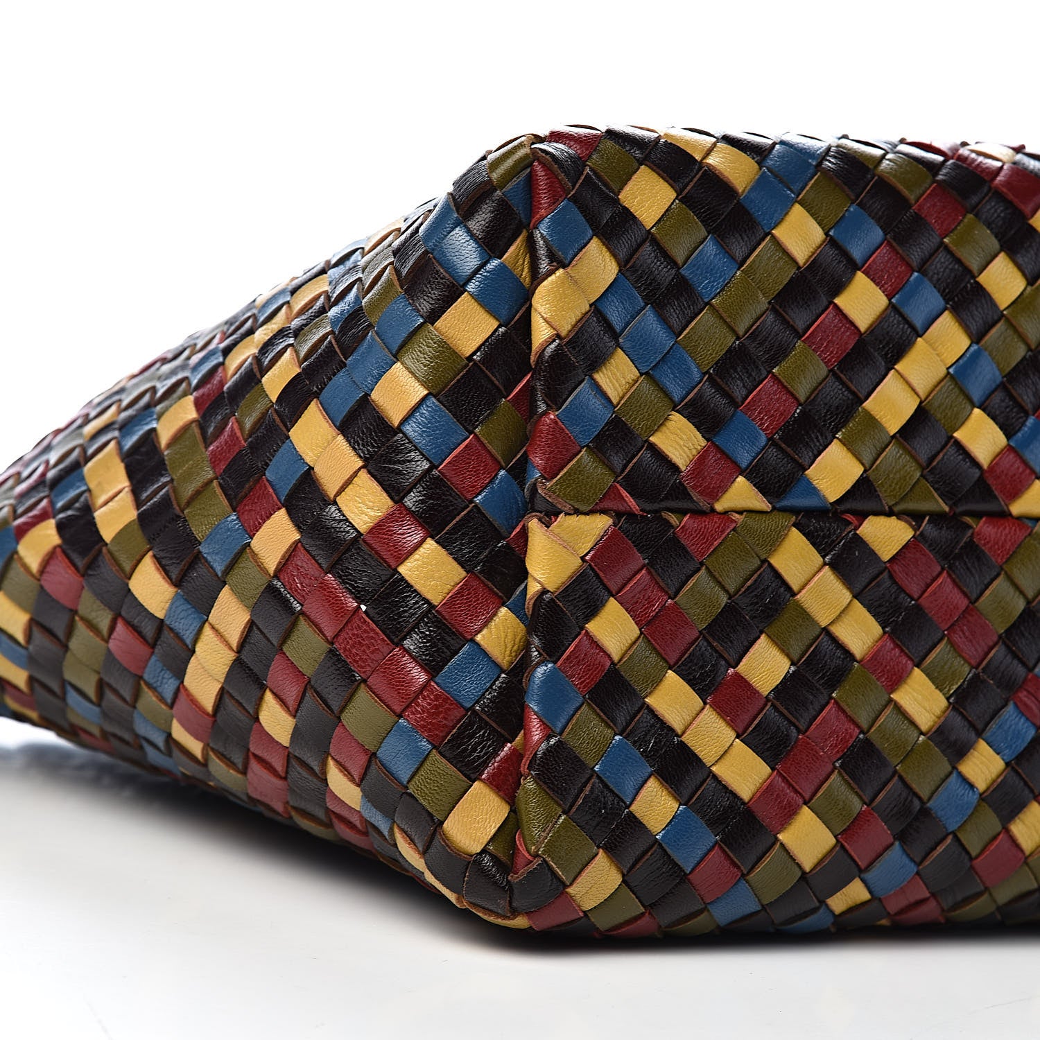 Bottega Veneta Shiny Goatskin Intrecciato Mini Cabat Multicolor 10 of 13