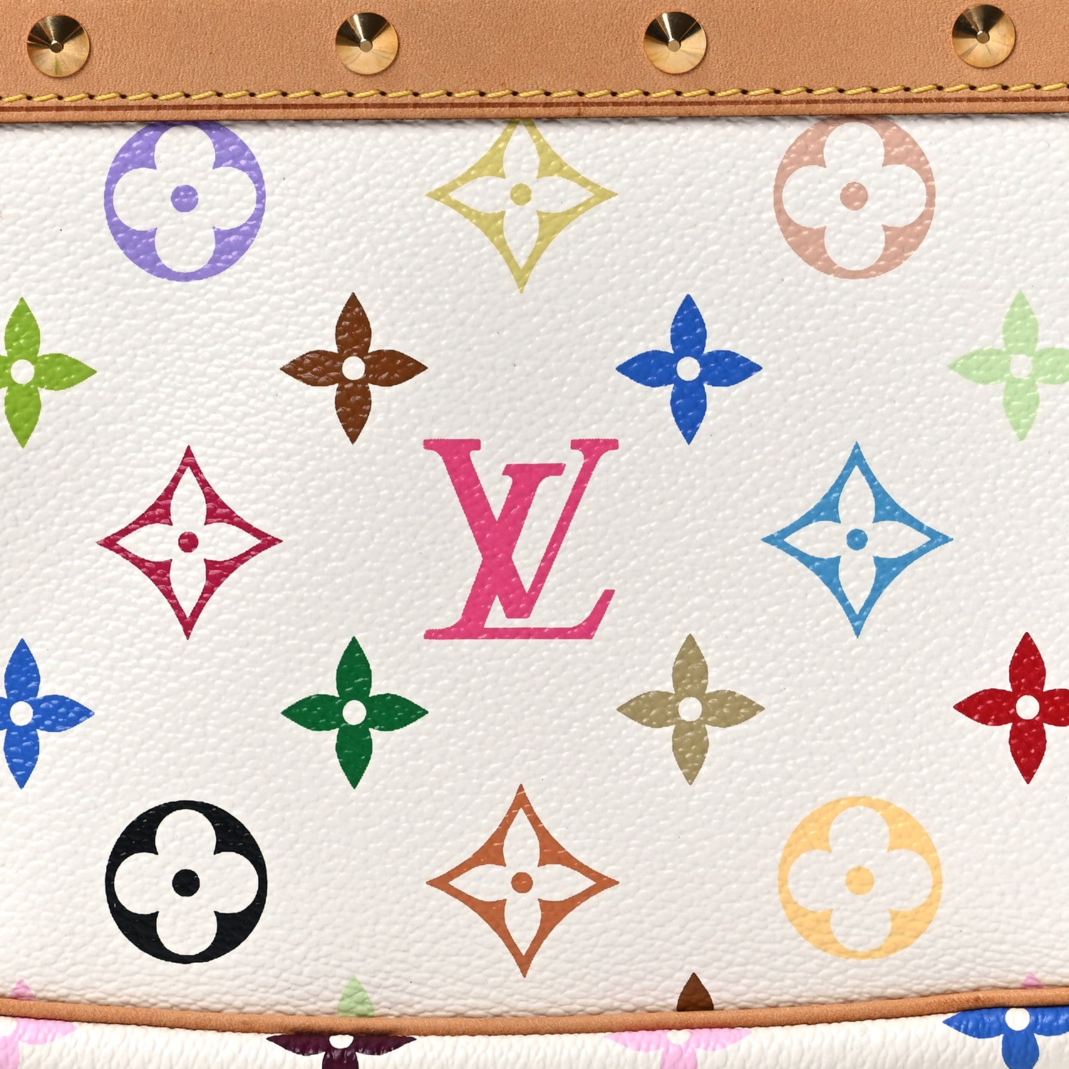 Louis Vuitton Monogram Multicolor Pochette Accessories White 9 of 11
