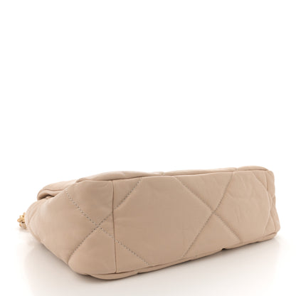Chanel Lambskin Quilted Medium Chanel 19 Flap Beige 4 of 10