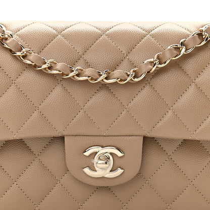 Chanel Caviar Quilted Small Double Flap Dark Beige 8 of 11