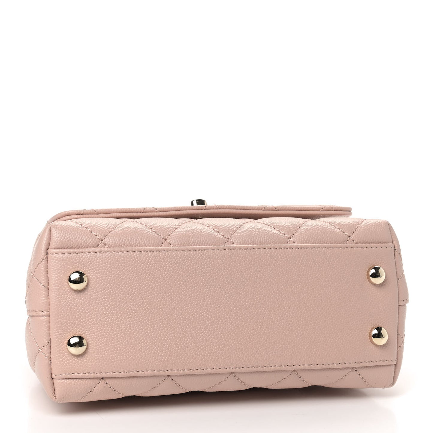 Caviar Quilted Extra Mini Coco Handle Flap Light Pink