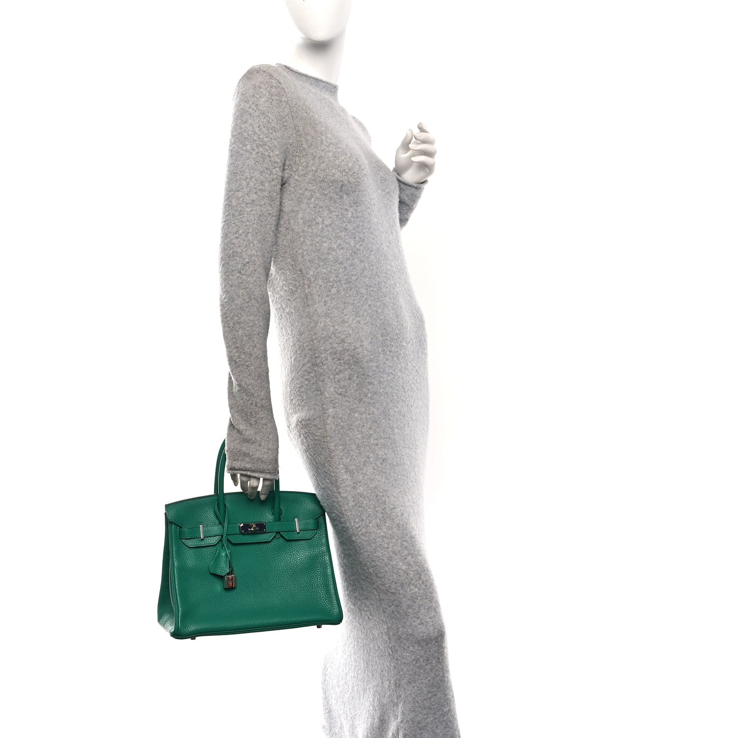 Hermes Togo Verso Birkin 30 Vert Vertigo Vert Fonce 2 of 11