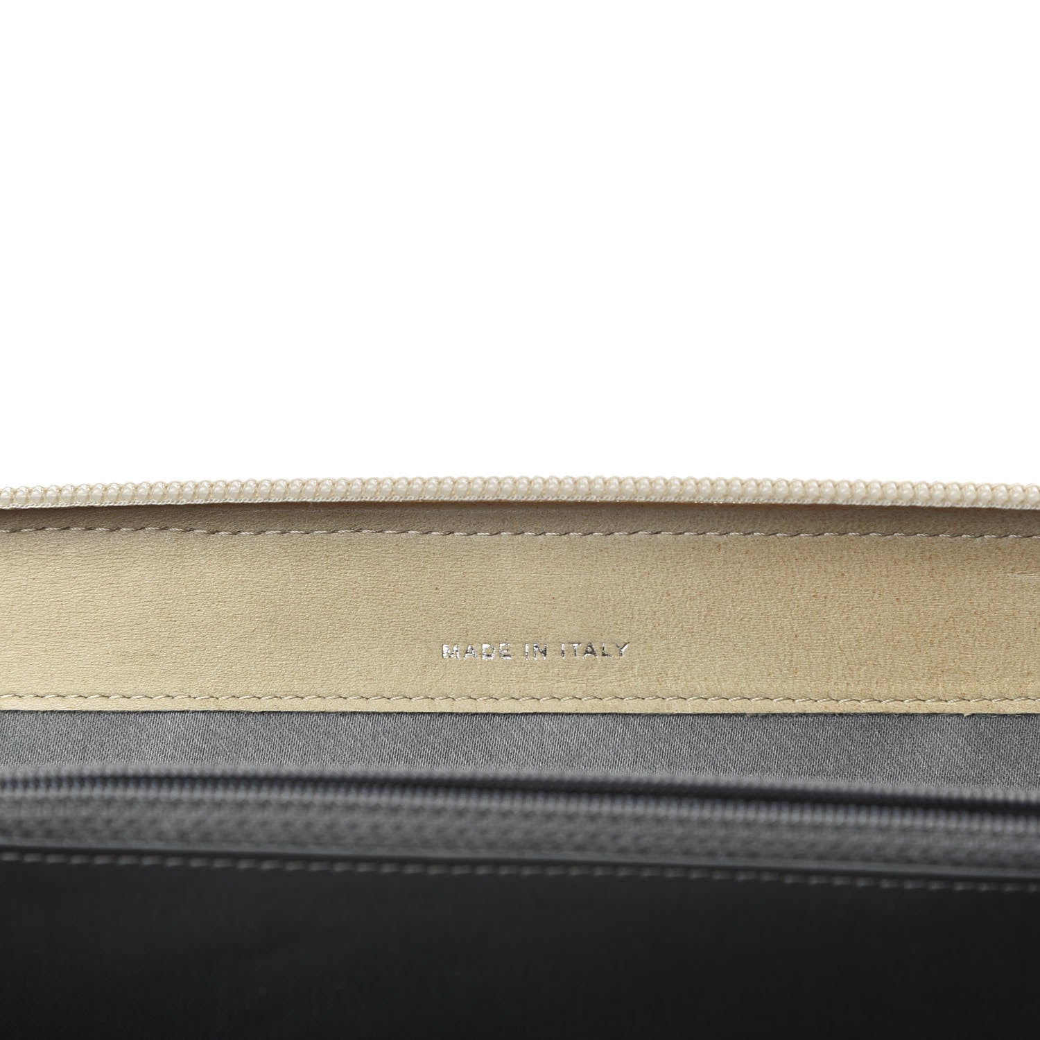 Chanel Lambskin Camellia Embossed Zip Around Organizer Wallet Light Beige 7 of 7