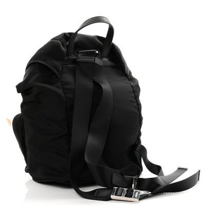 Prada Tessuto Nylon Vela Small Double Buckle Backpack Black 2 of 9