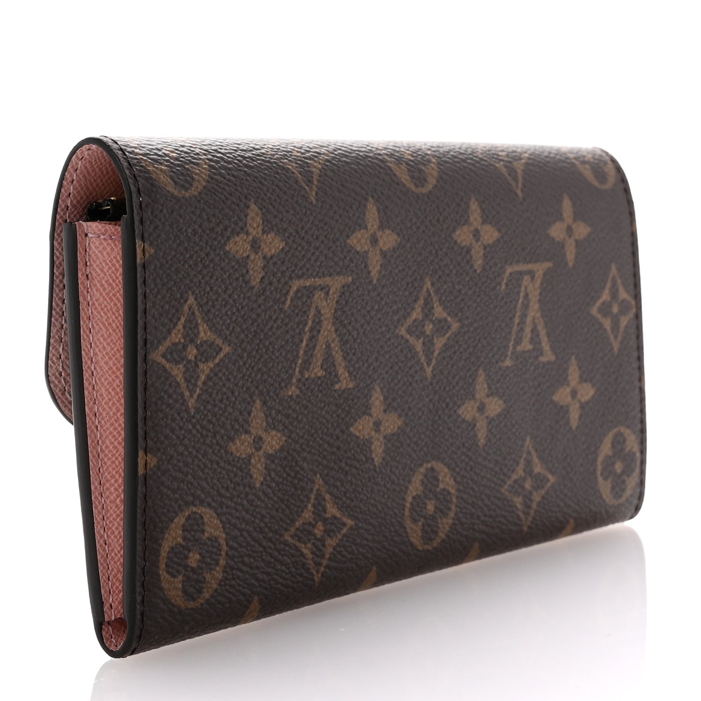 Monogram Emilie Wallet Rose Ballerine