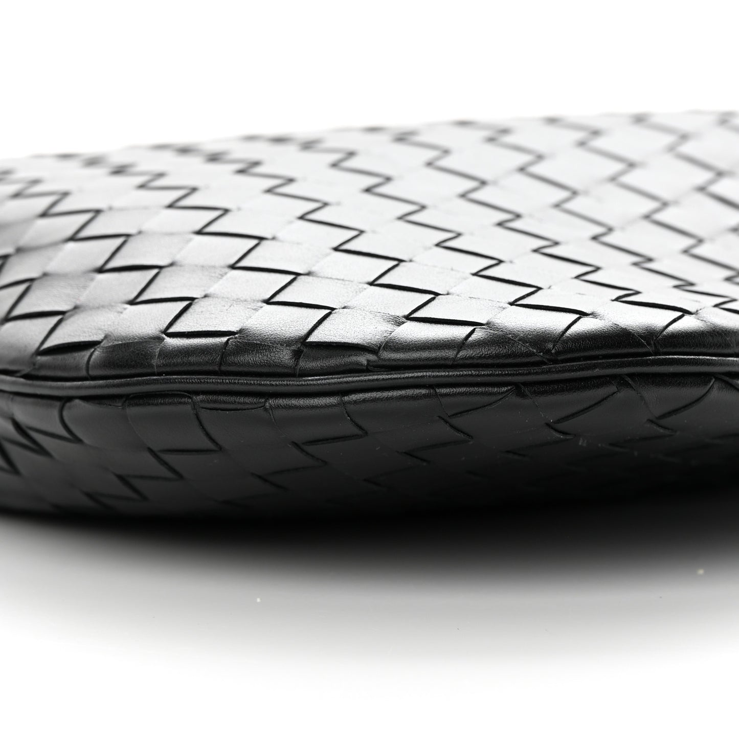 Calfskin Intrecciato Virgule Black