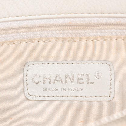 Chanel Caviar Quilted Grand Shopping Tote GST White 5 of 19