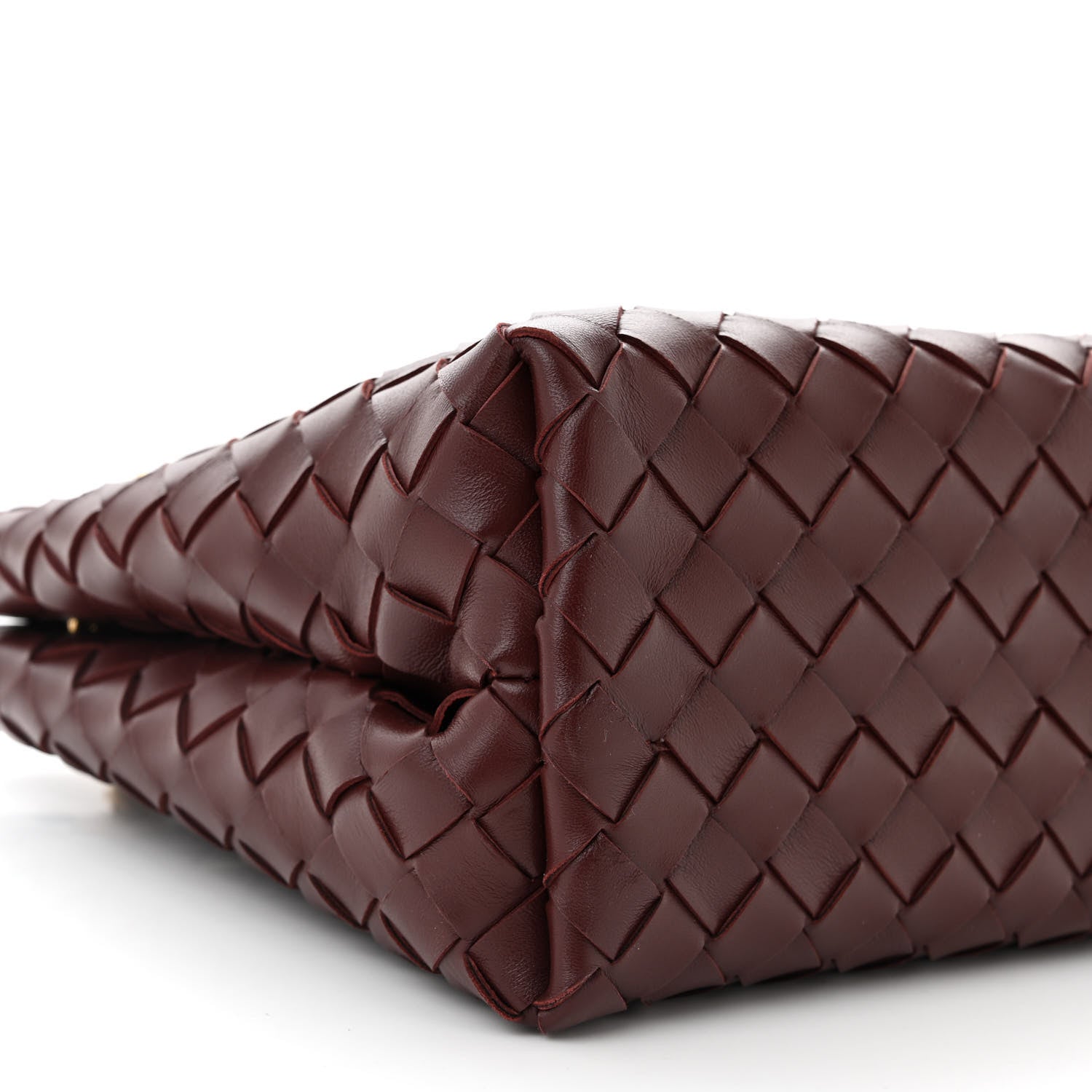 Bottega Veneta Nappa Intrecciato Small Andiamo With Chain Shoulder Bag Madder Brown 8 of 10