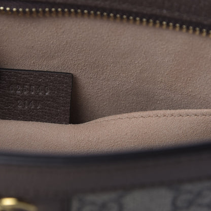 Gucci GG Supreme Monogram Web Ophidia Pouch Brown 9 of 9
