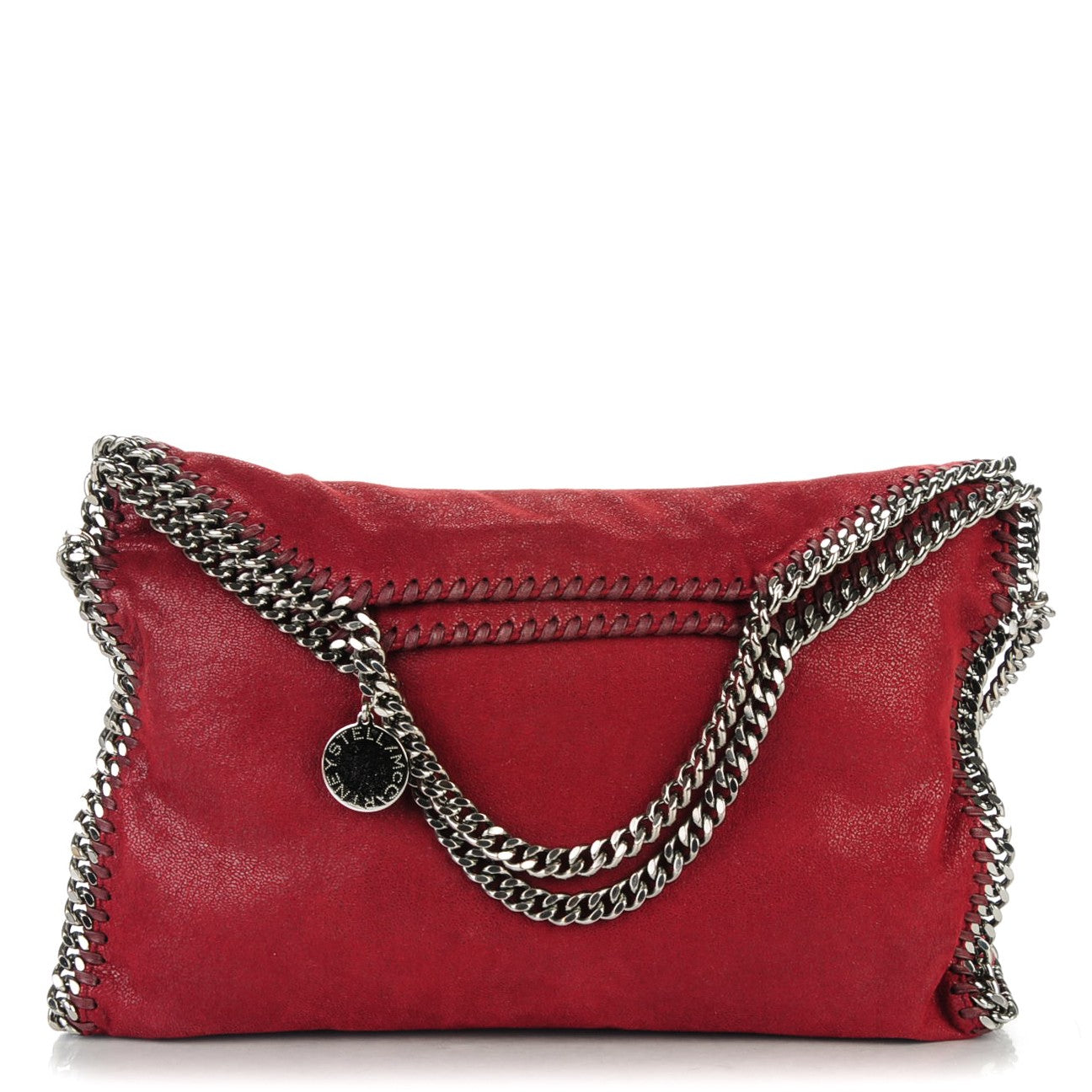 Shaggy Deer Falabella Fold Over Tote Wine