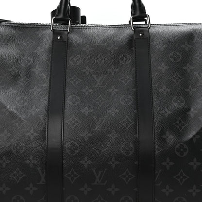 Louis Vuitton Monogram Eclipse Keepall Bandouliere 55 7 of 9