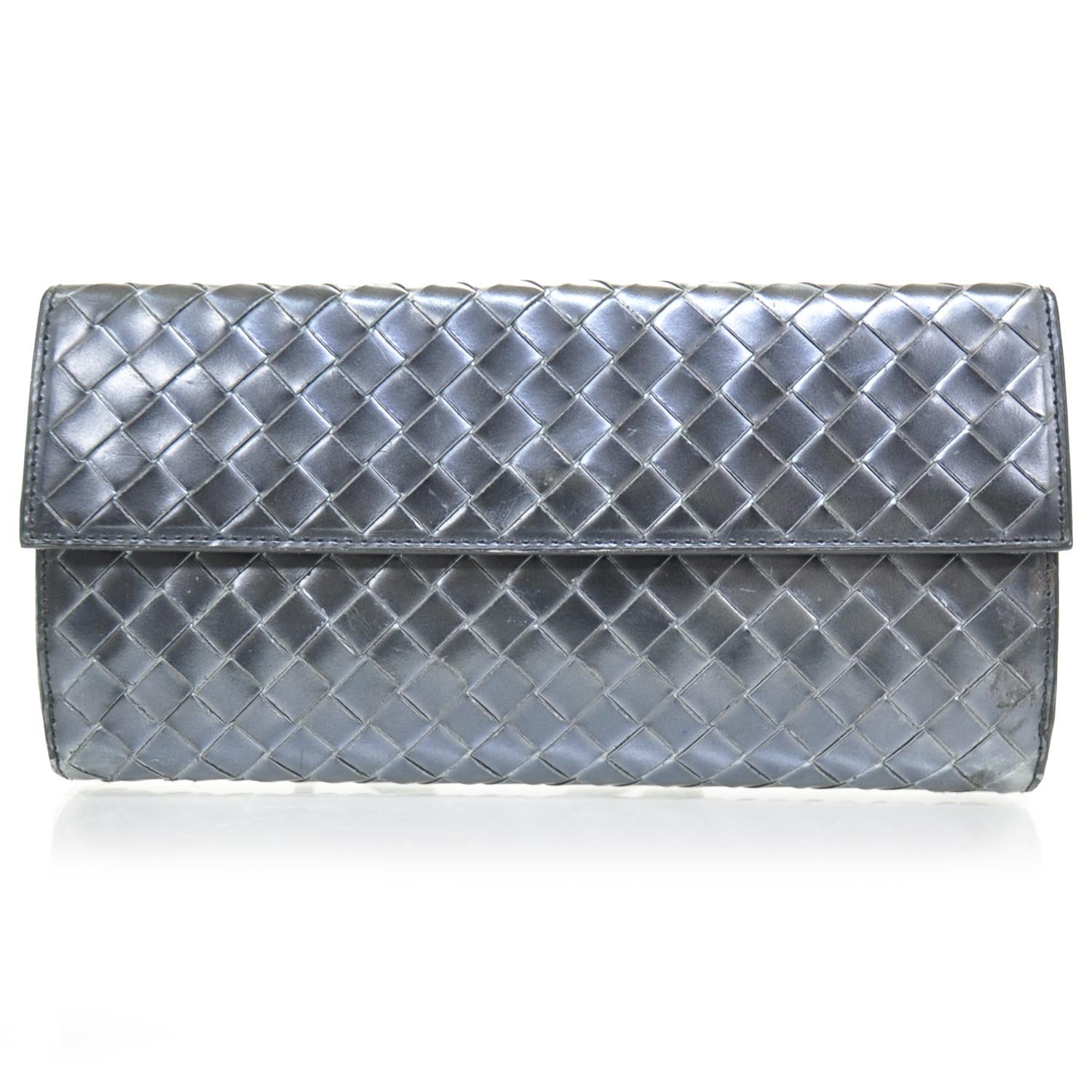 Bottega Veneta Nappa Intrecciato Continental Wallet Metallic 1 of 9