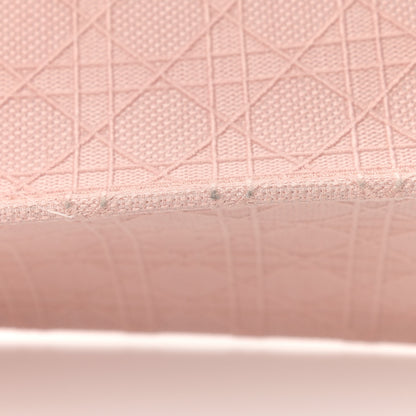 Christian Dior Canvas Embroidered Cannage Medium Book Tote Bois De Rose 13 of 16