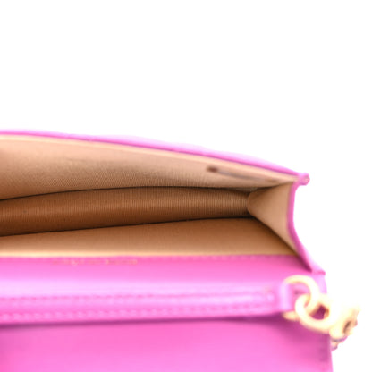 Chanel Lambskin Quilted Pearl Crush Clutch With Chain Purple 5 of 12
