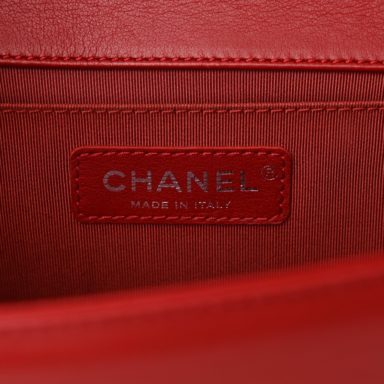 Chanel Calfskin Quilted Medium Boy Flap Red 6 of 10