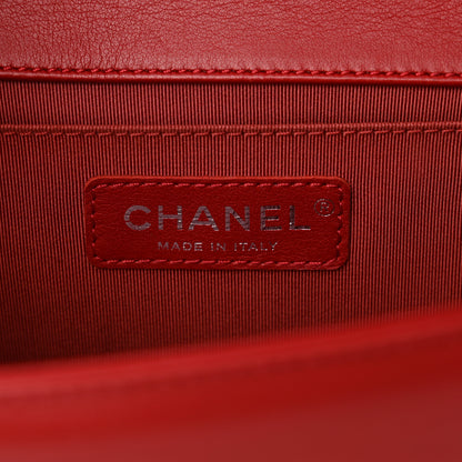 Chanel Calfskin Quilted Medium Boy Flap Red 6 of 10
