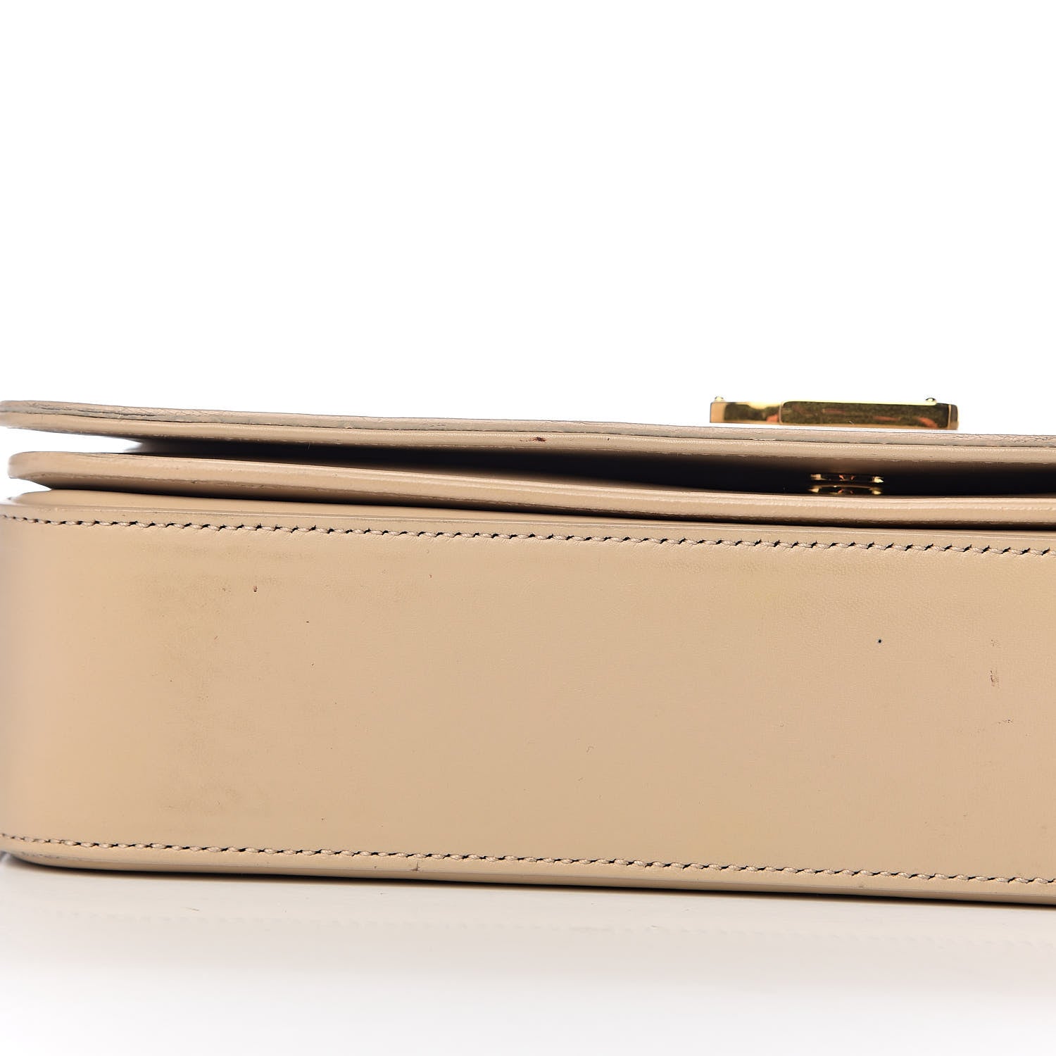 Saint Laurent Smooth Calfskin Medium Classic Monogram Universite Bag Cream 15 of 16