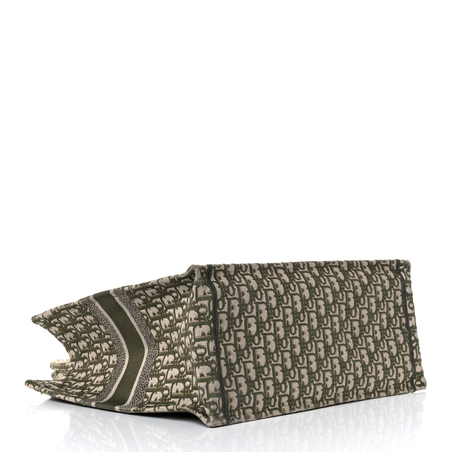 Oblique Large Book Tote Vert Multicolor