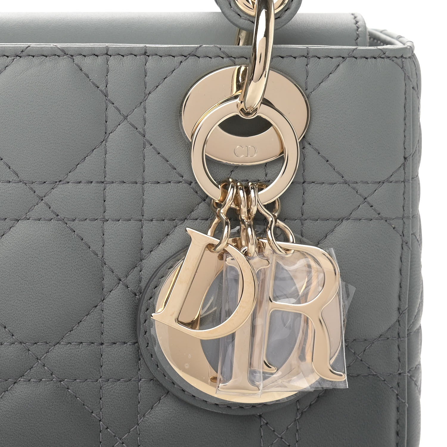 Christian Dior Lambskin Cannage Gradient Small My ABCDior Lady Dior Grey 8 of 10