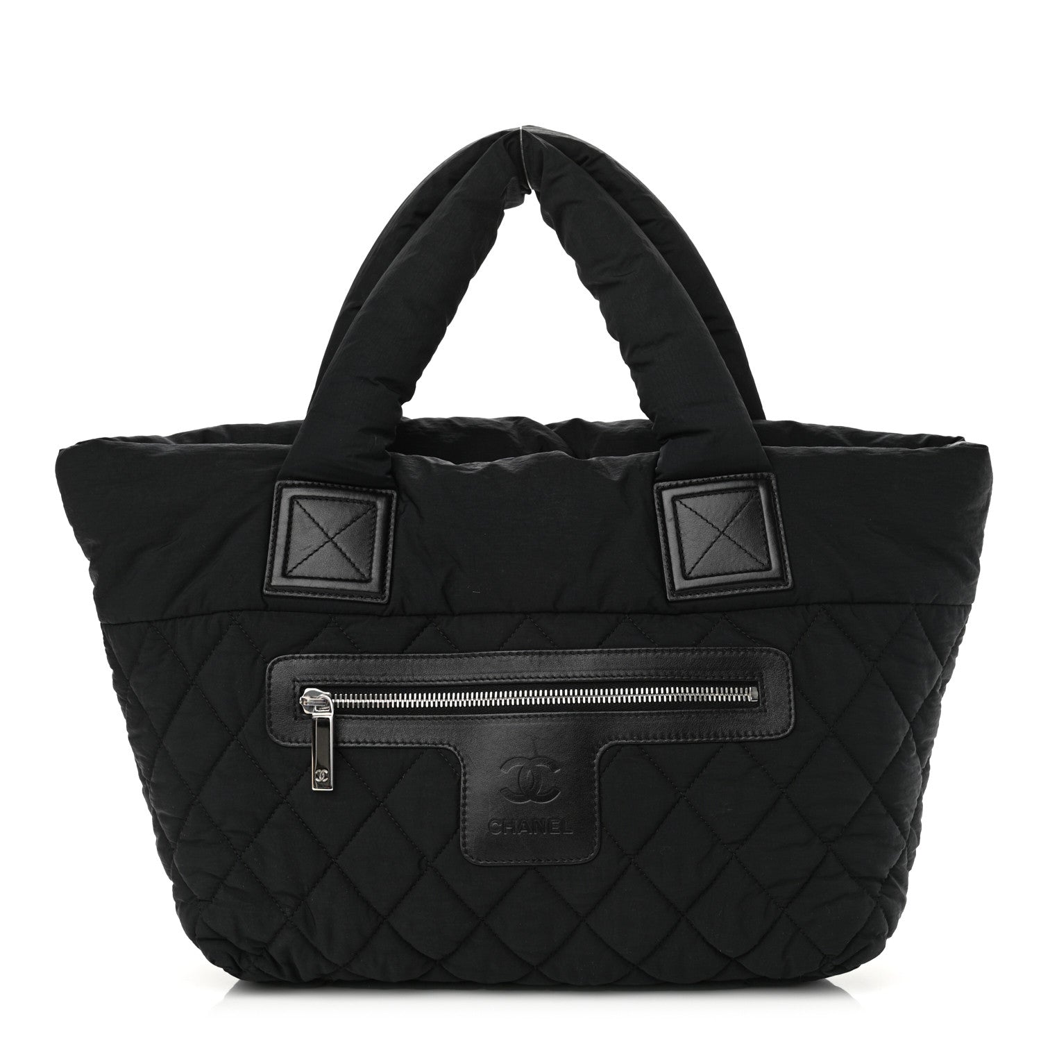 Chanel Nylon Quilted Coco Cocoon Bowler Black 1 of 11