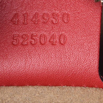 Gucci GG Supreme Monogram Linea A Hobo Red 9 of 14