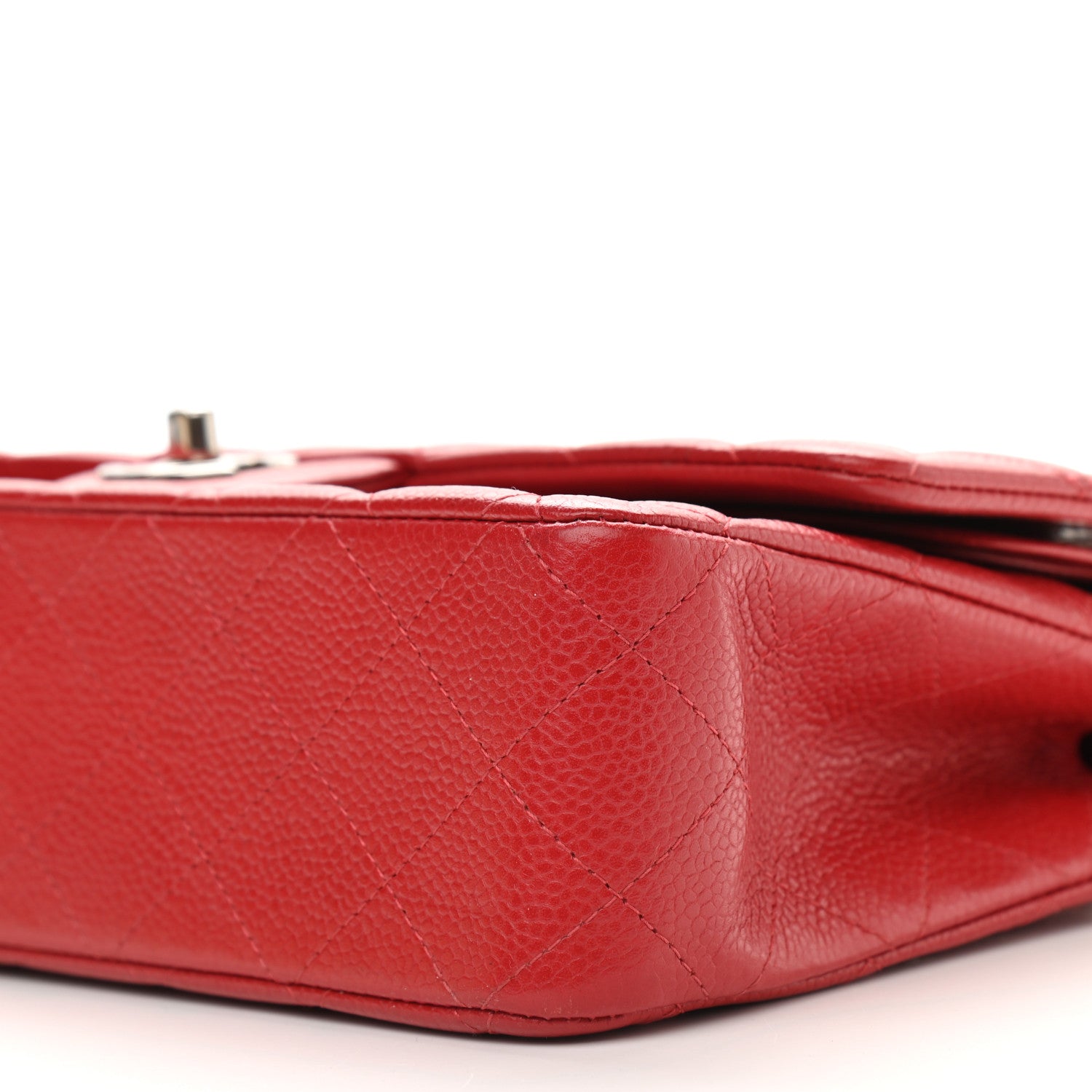 Chanel Caviar Quilted Medium Double Flap Red 10 of 10