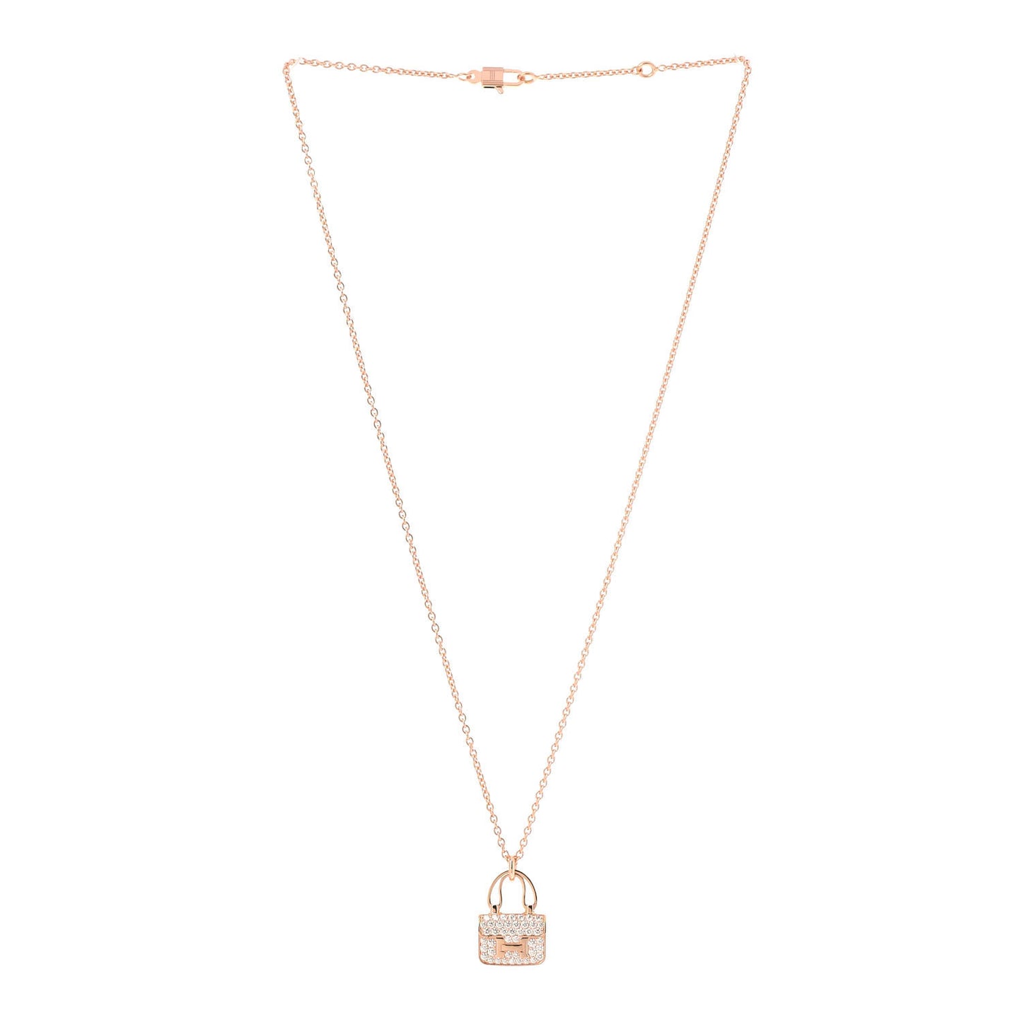 18K Rose Gold Diamond Constance Amulettes Pendant Necklace