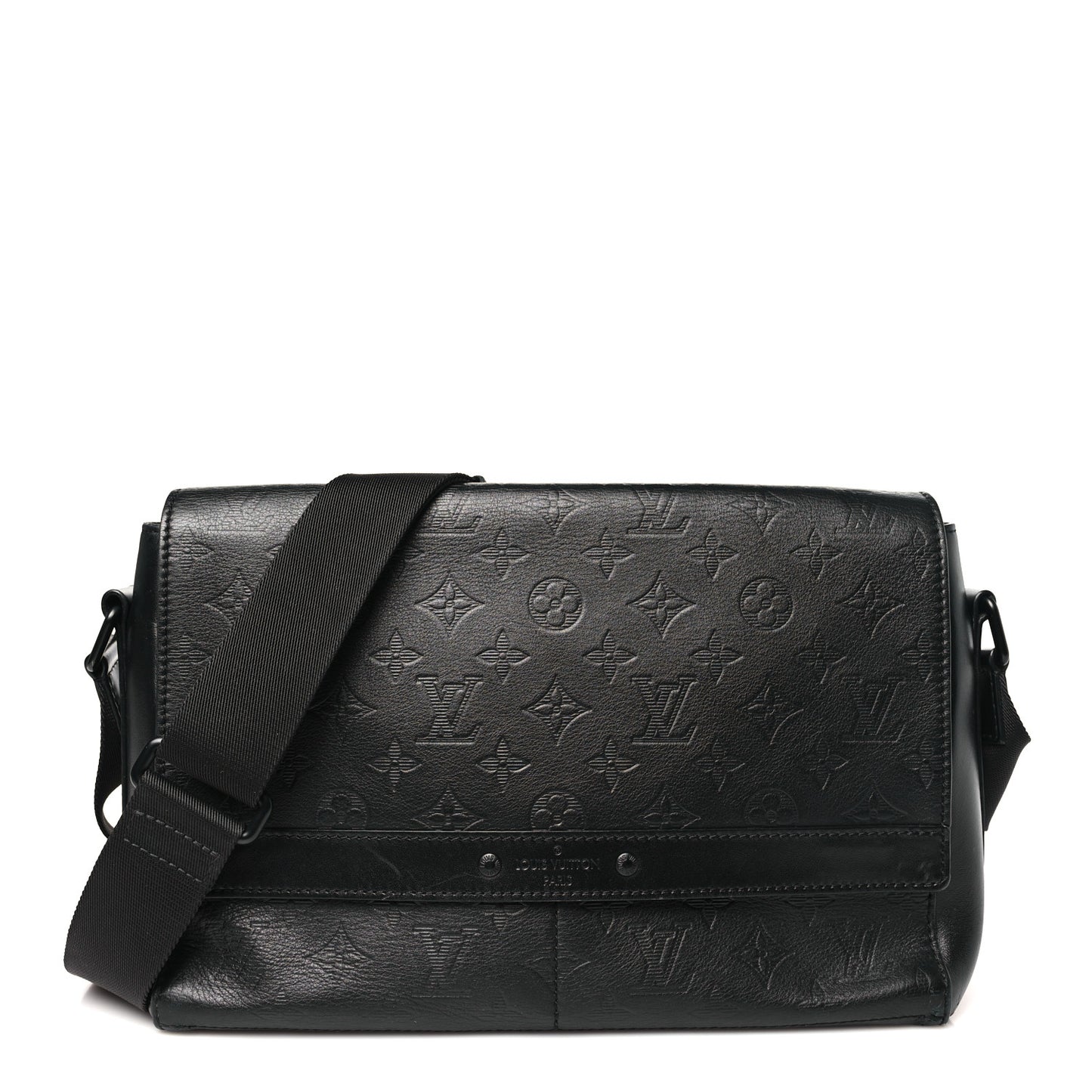 Calfskin Monogram Shadow Sprinter Messenger Black