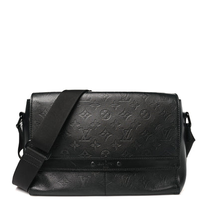 Louis Vuitton Calfskin Monogram Shadow Sprinter Messenger Black 1 of 9