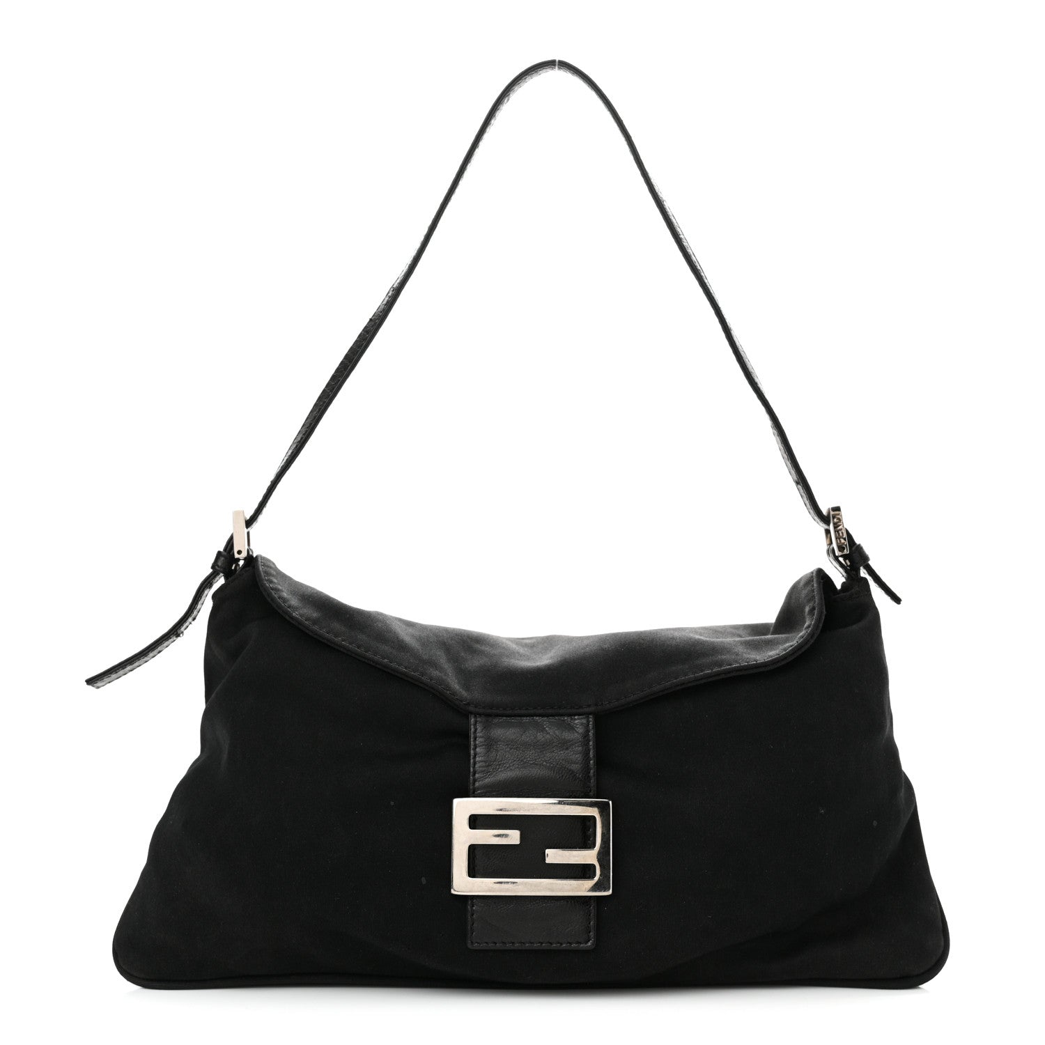 Fendi Nylon Baguette Black 1 of 18