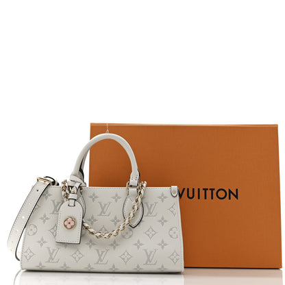 Louis Vuitton Calfskin Embossed Monogram OnTheGo East West White 10 of 10
