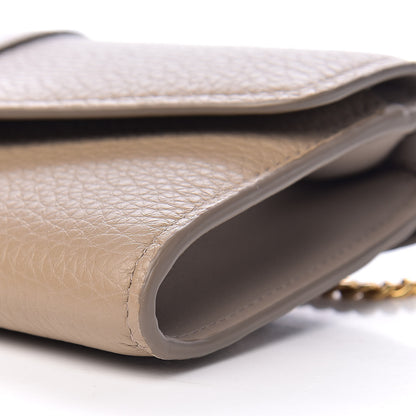 Chloe Grained Calfskin Aby Chain Wallet Motty Grey 8 of 9