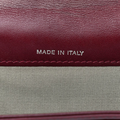 Chanel Patent Brilliant Flap Card Holder Burgundy 7 of 9