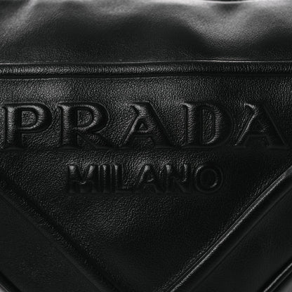 Prada Grace Lux Triangle Shoulder Bag Black 8 of 12