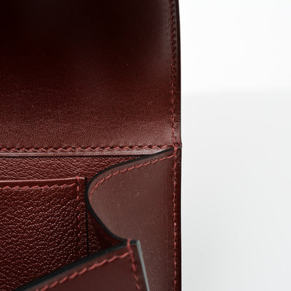 Hermes Tadelakt Medor 23 Clutch Rouge H 16 of 18