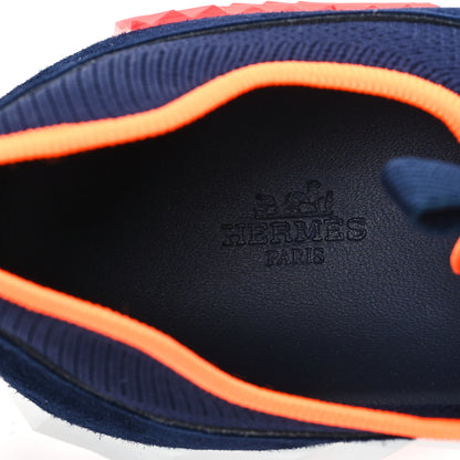 Hermes Knit Suede Goatskin Mens Depart Sneakers 47 8 of 9