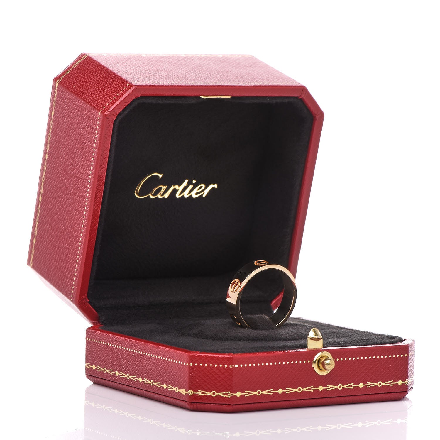 Cartier 18K Yellow Gold 5.5mm LOVE Ring 56 7.5 5 of 5