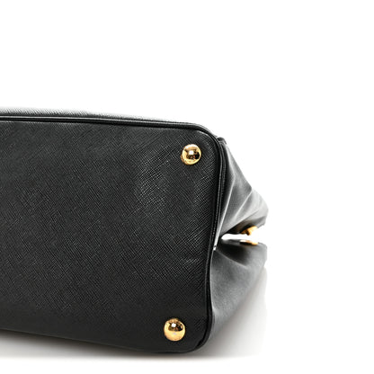 Prada Saffiano Medium Galleria Double Zip Tote Black 9 of 9