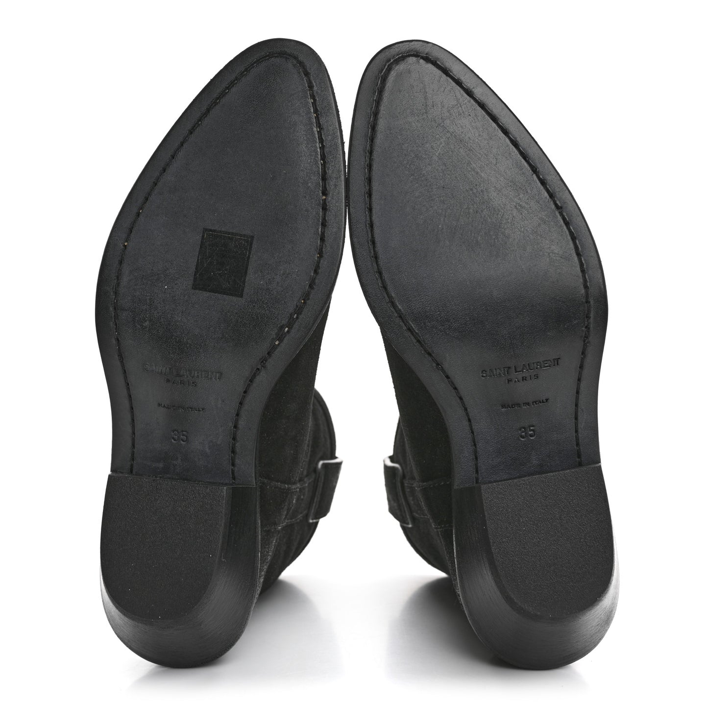 Suede Eastwood Western Boots 35 Black